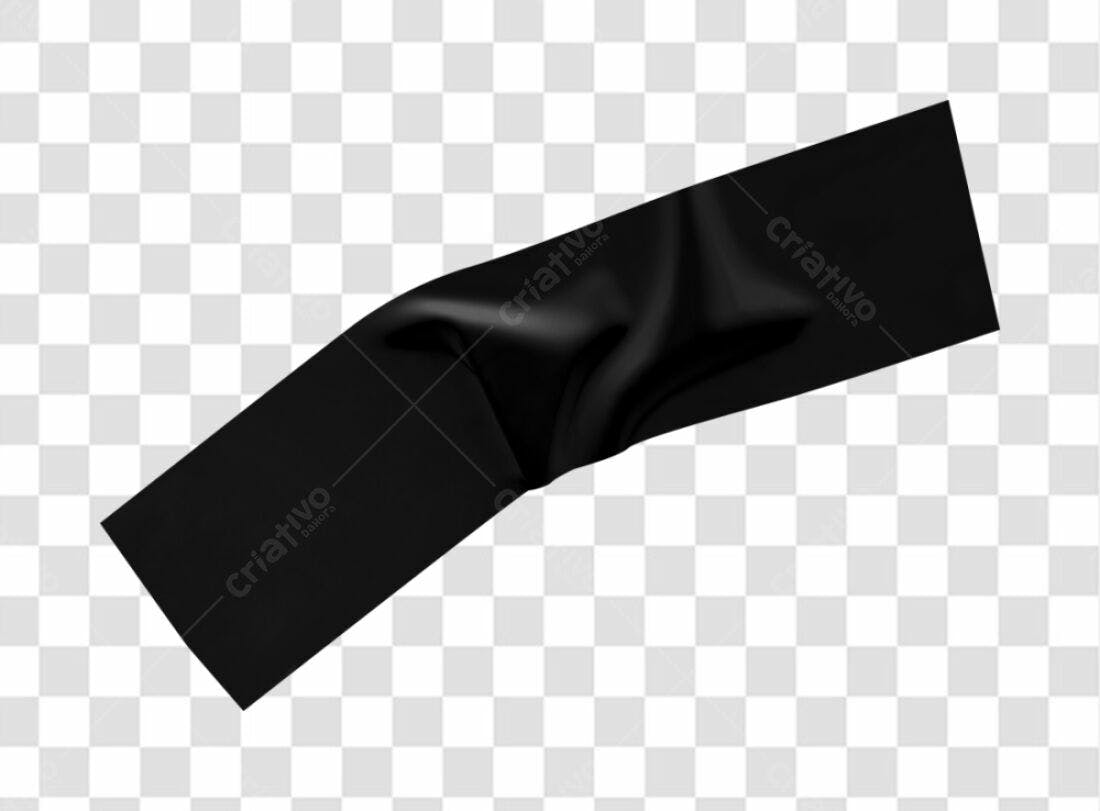 Fita Adesiva Preta PNG com fundo transparente
