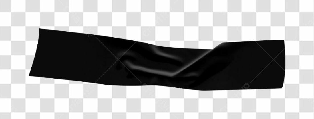 Banner Preto Fita Adesiva PNG com fundo transparente