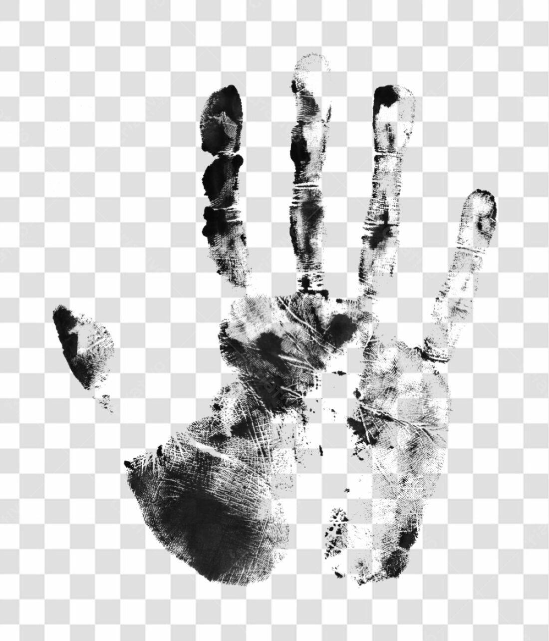 PNG Impressão de Mão para Design Arte PNG com fundo transparente