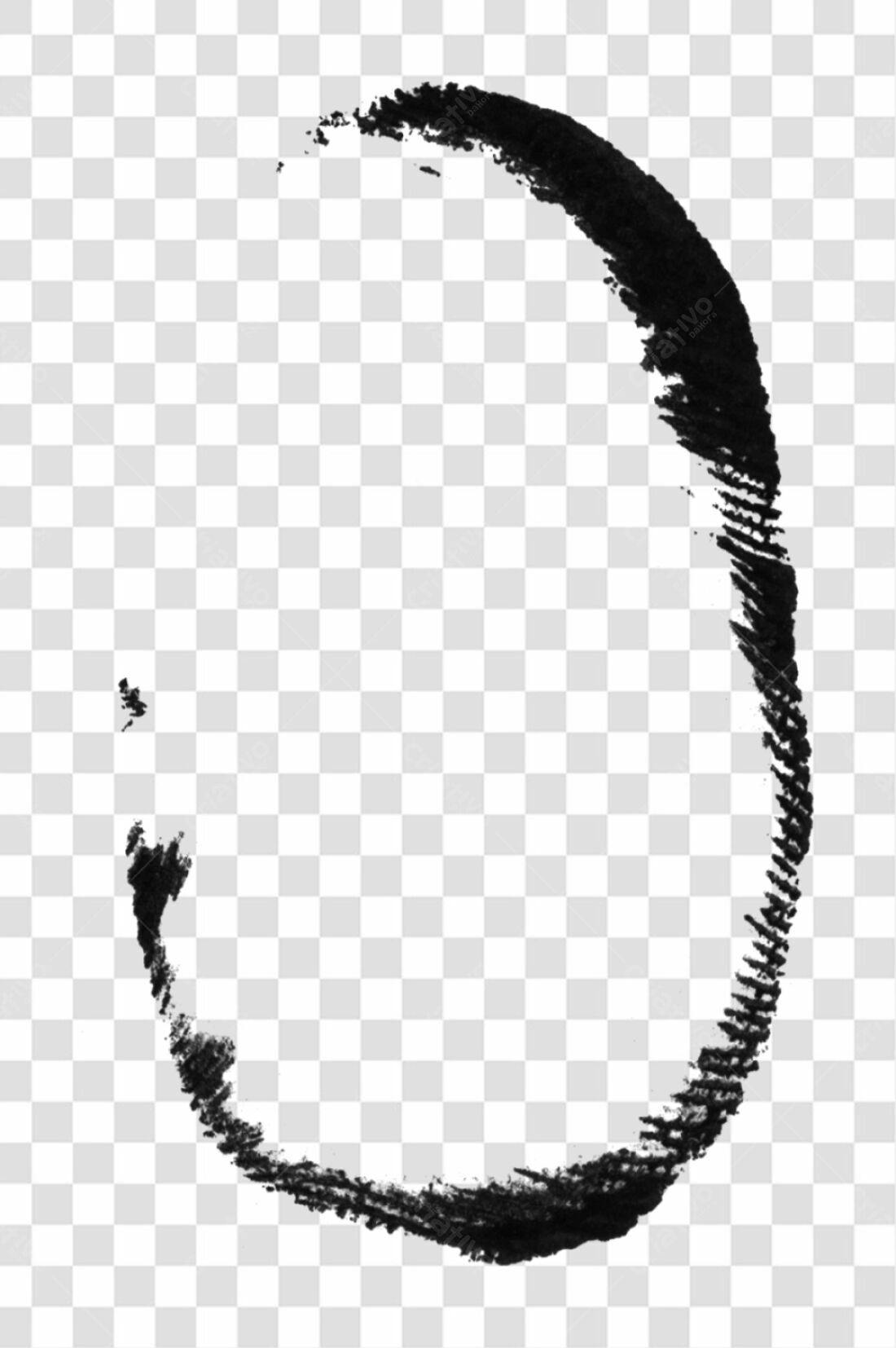 Moldura PNG com fundo transparente estilo aquarela