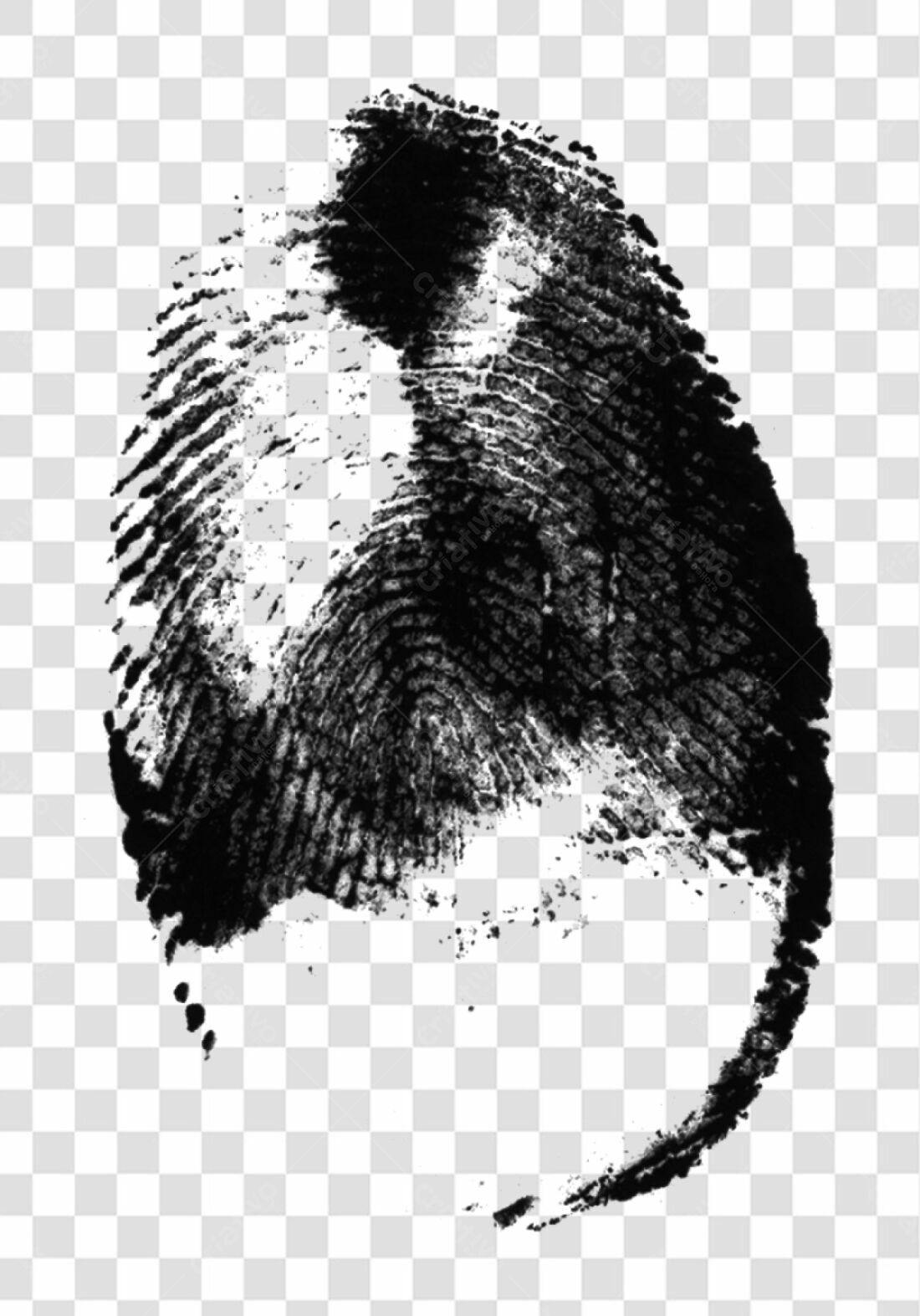 PNG Impressão Digital para Design Moderno com fundo transparente