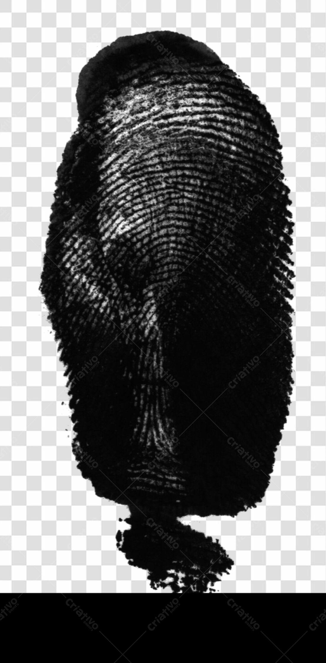PNG Impressão Digital para Design Moderno com fundo transparente