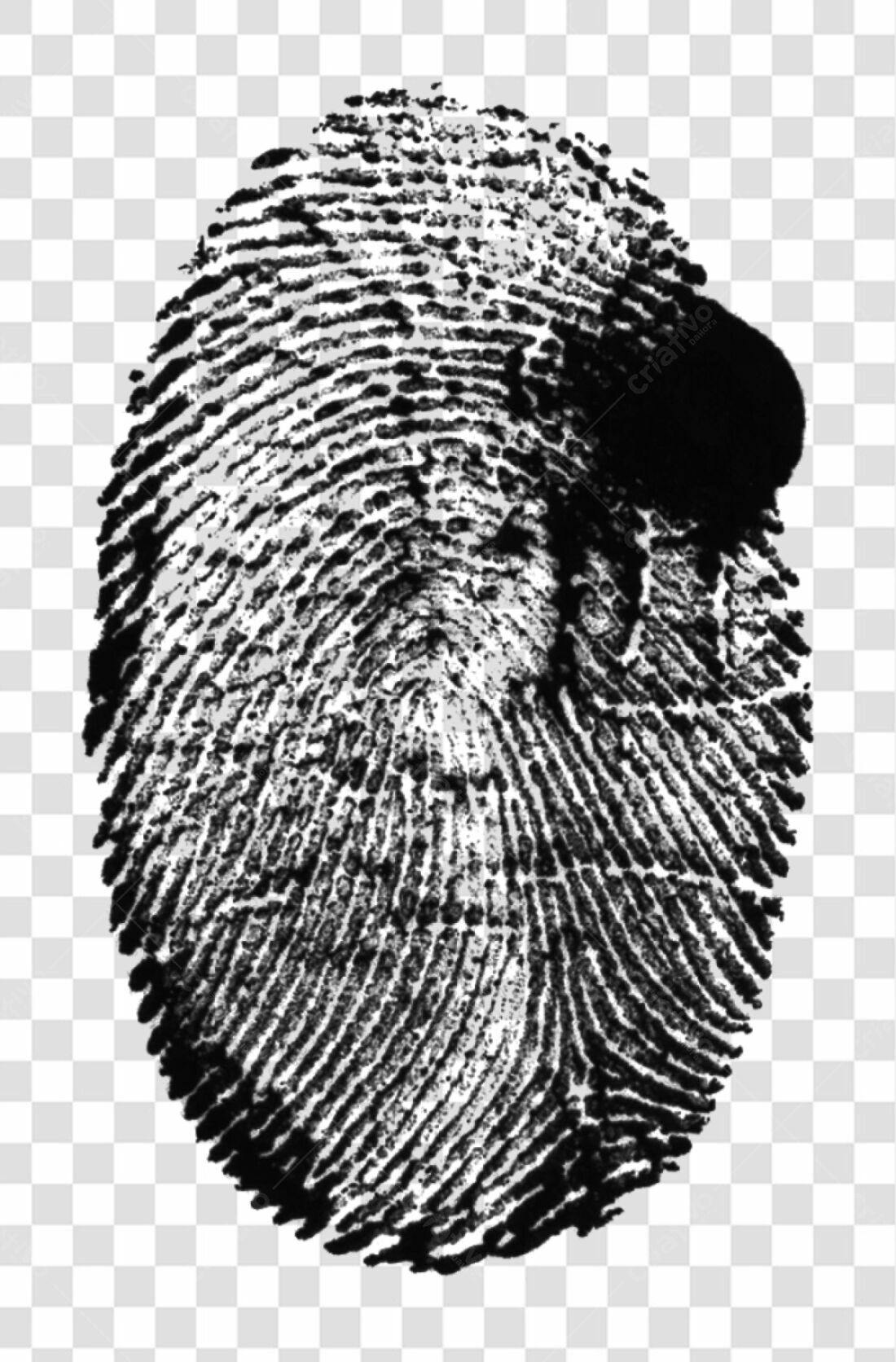 PNG Impressão Digital para Design de Segurança com fundo transparente