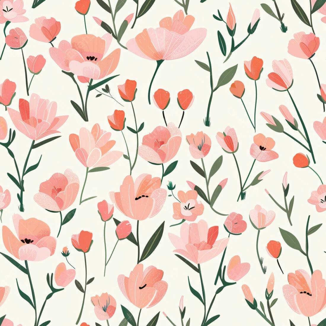 Textura floral rosa claro para papel de parede