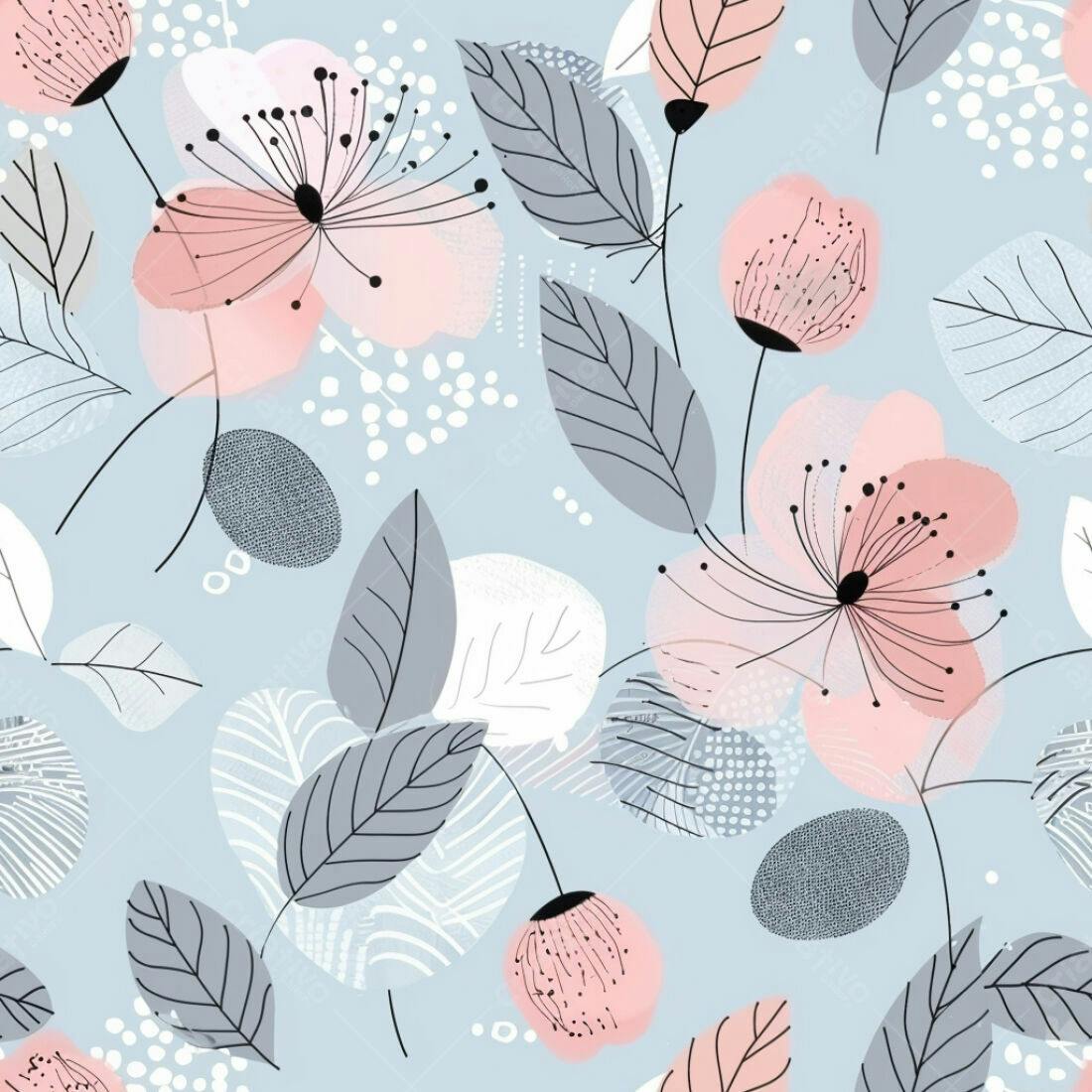 Textura floral romântica para papel de parede