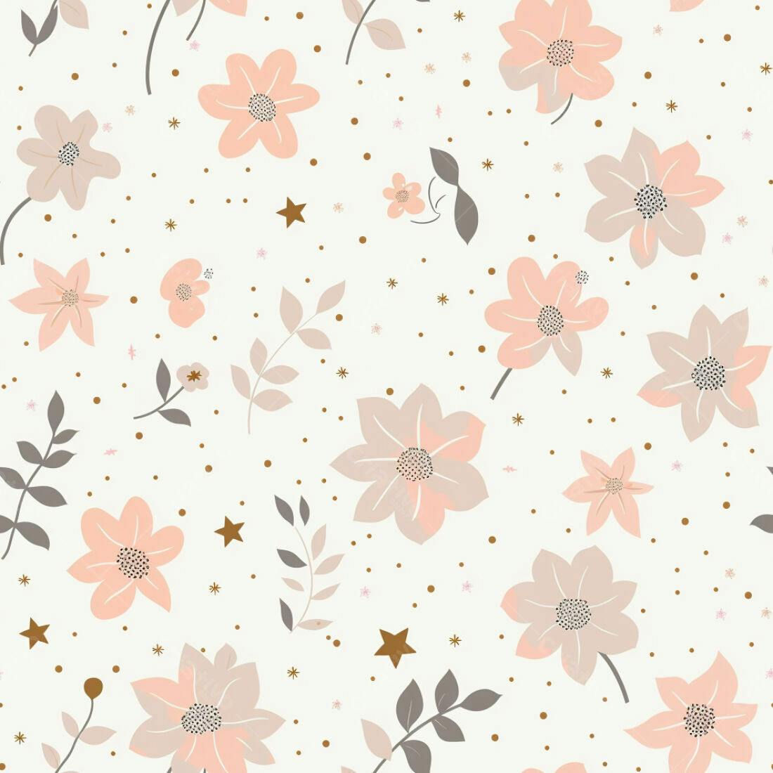 Textura floral romântica para papel de parede