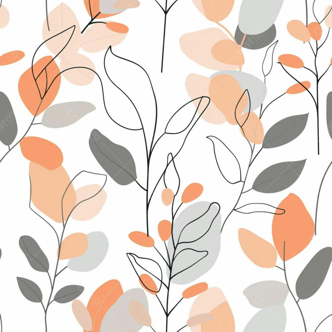 Textura floral minimalista para papel de parede