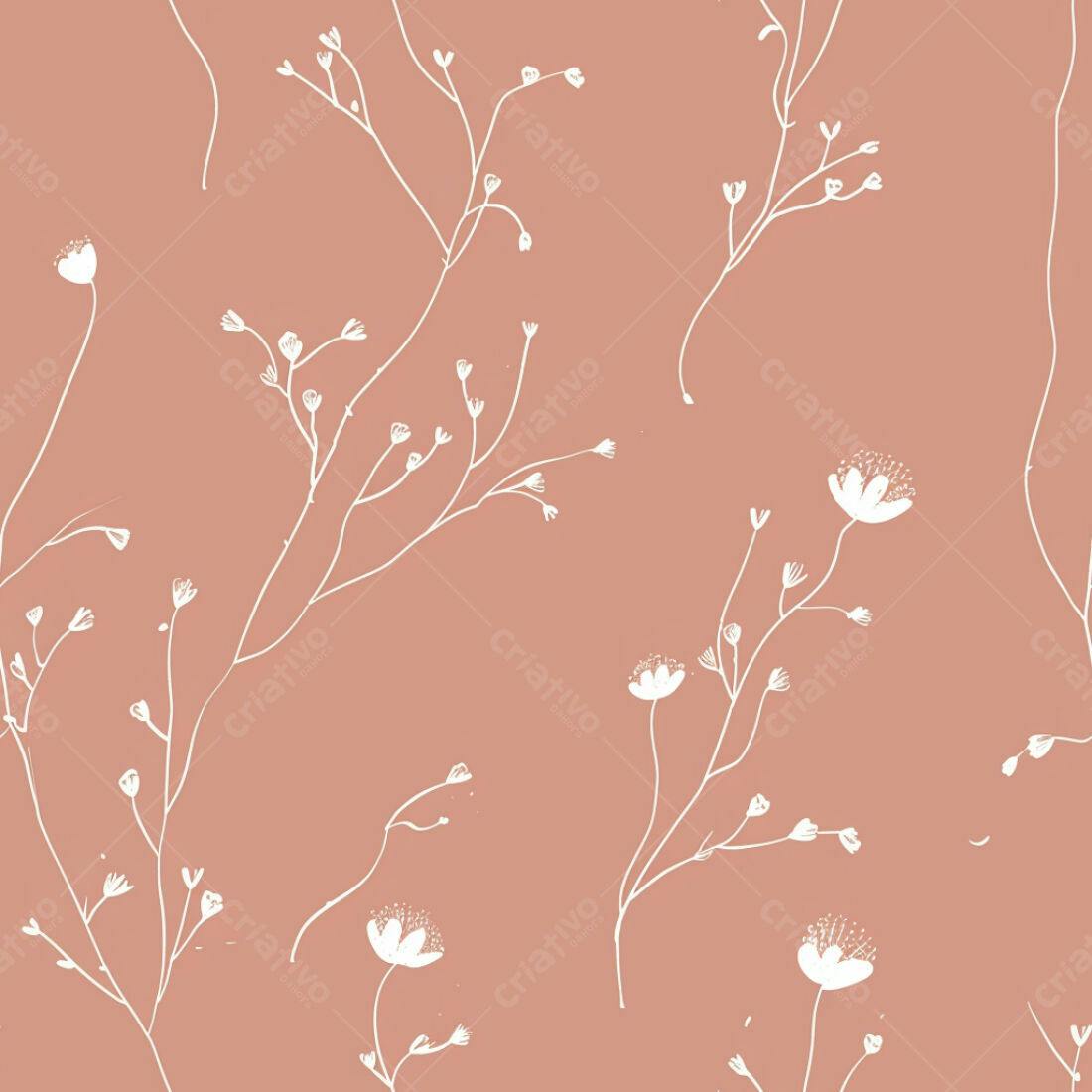 Textura floral romântica para papel de parede
