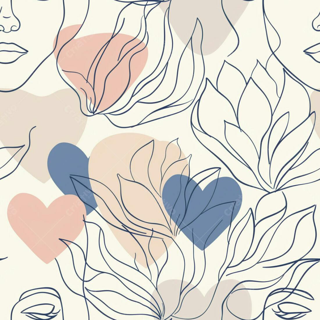 Textura floral romântica para papel de parede