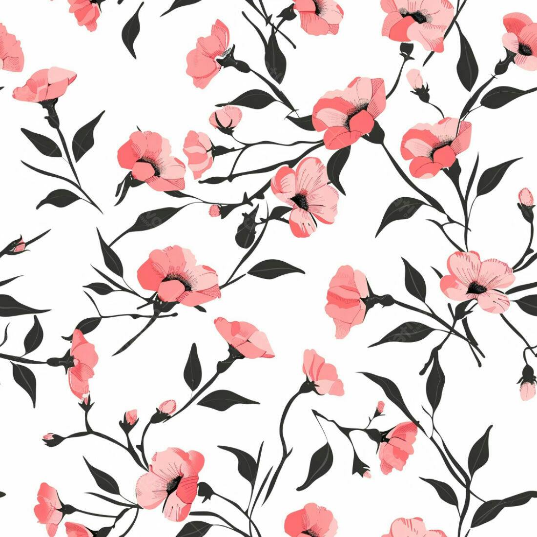Textura floral rosa claro para papel de parede
