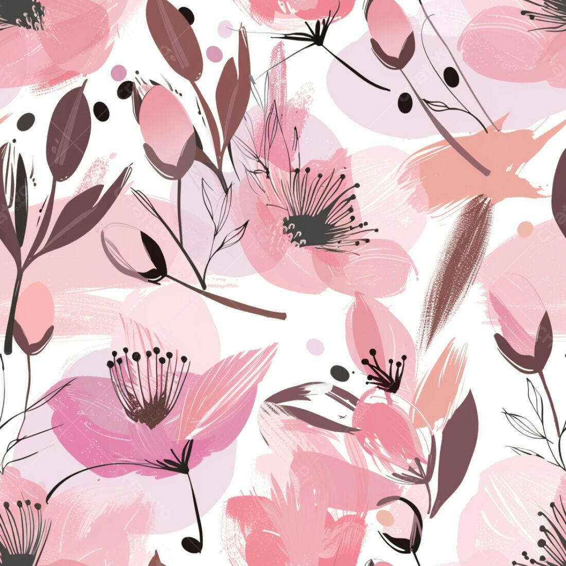 Textura floral rosa para papel de parede