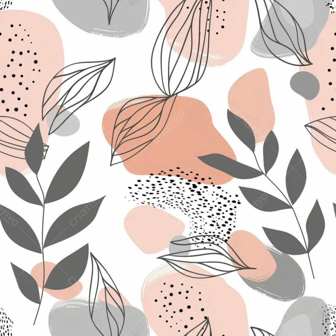 Textura Abstrata Folhas e Manchas para Fundo