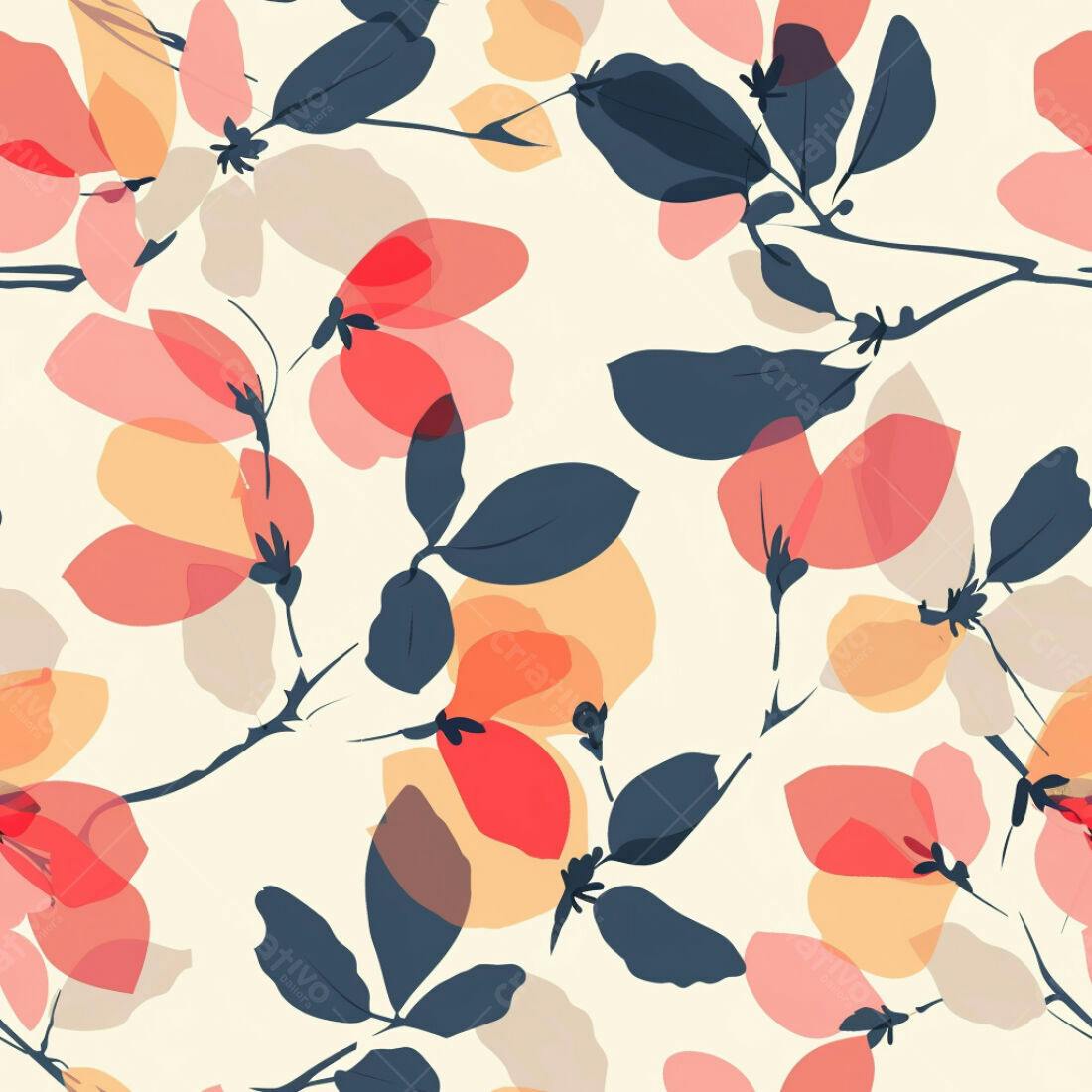 Textura floral aquarela para papel de parede
