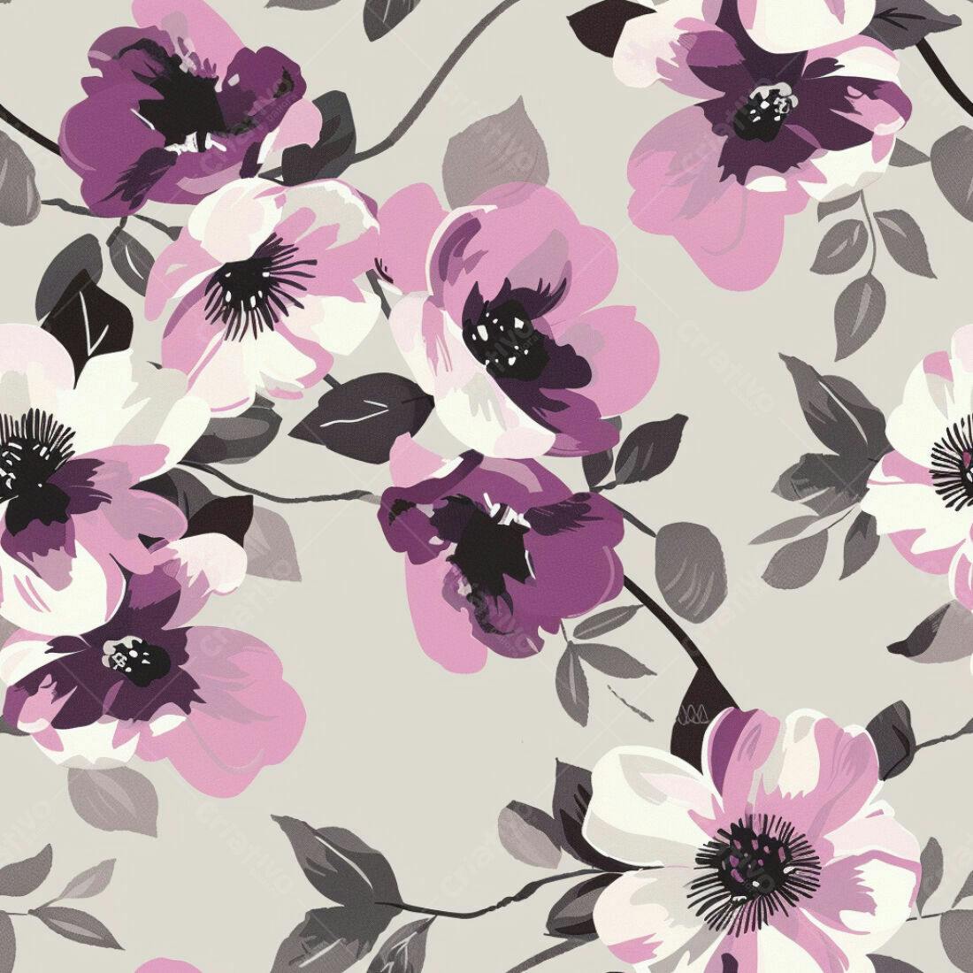 Textura floral romântica para papel de parede
