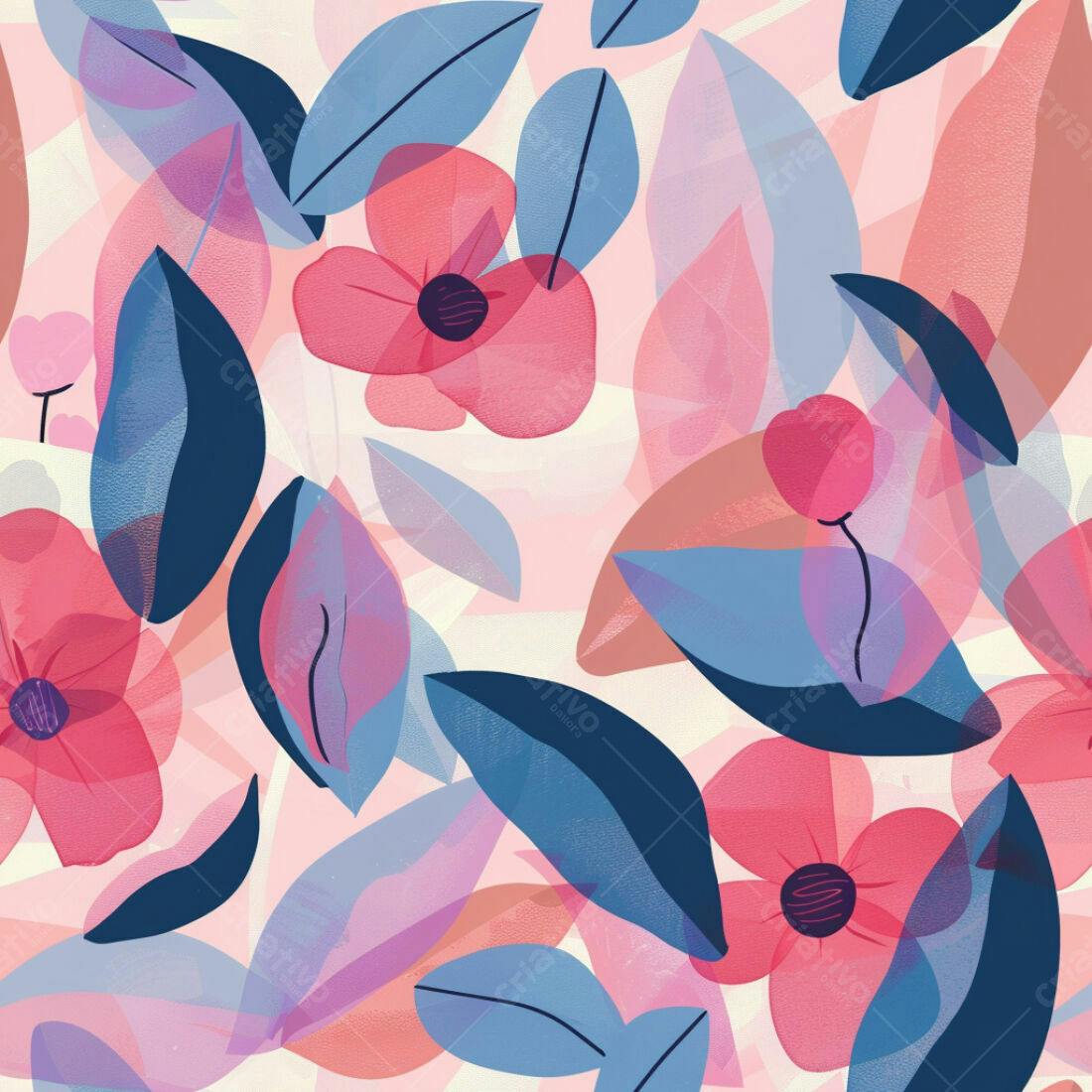 Textura Floral Delicada para Fundo