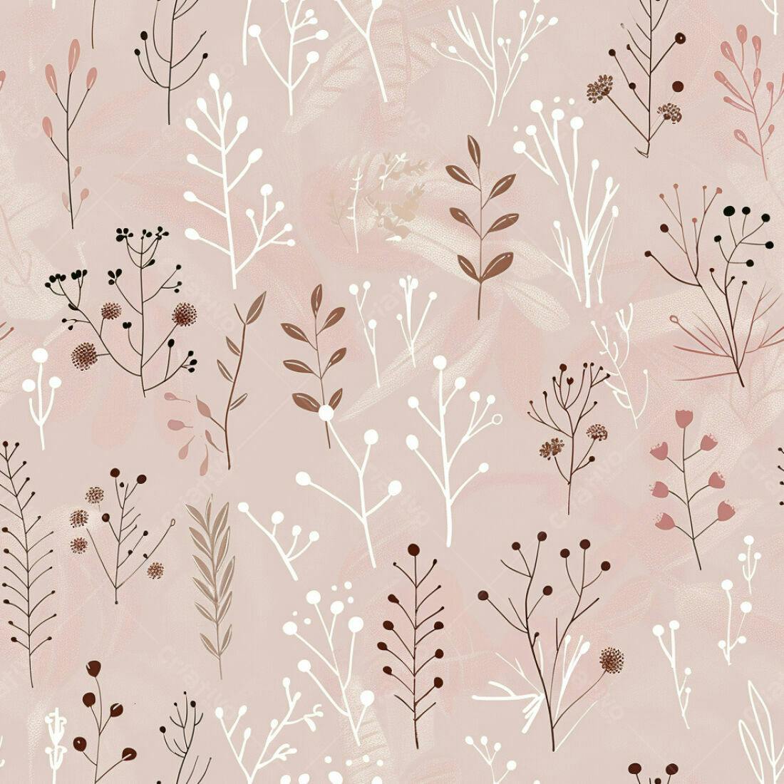 Textura floral rosa e marrom para fundo