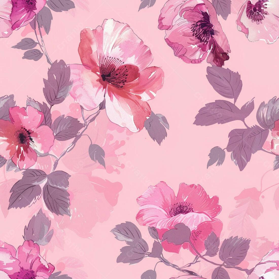 Textura floral romântica para papel de parede
