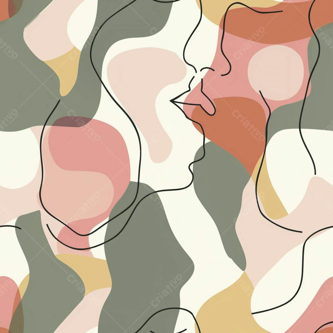 Textura Abstrata Rosa e Verde para Fundo