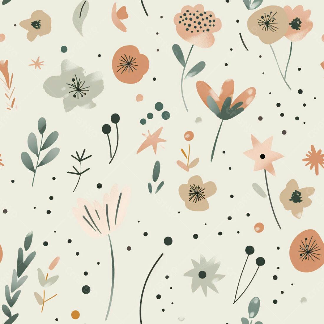 Textura floral suave para papel de parede
