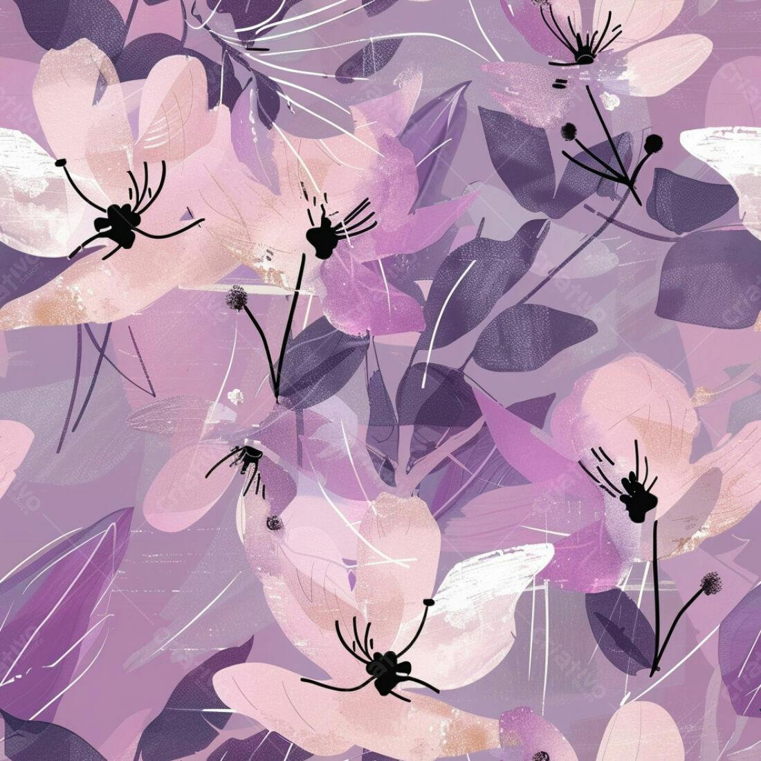 Textura floral romântica para papel de parede