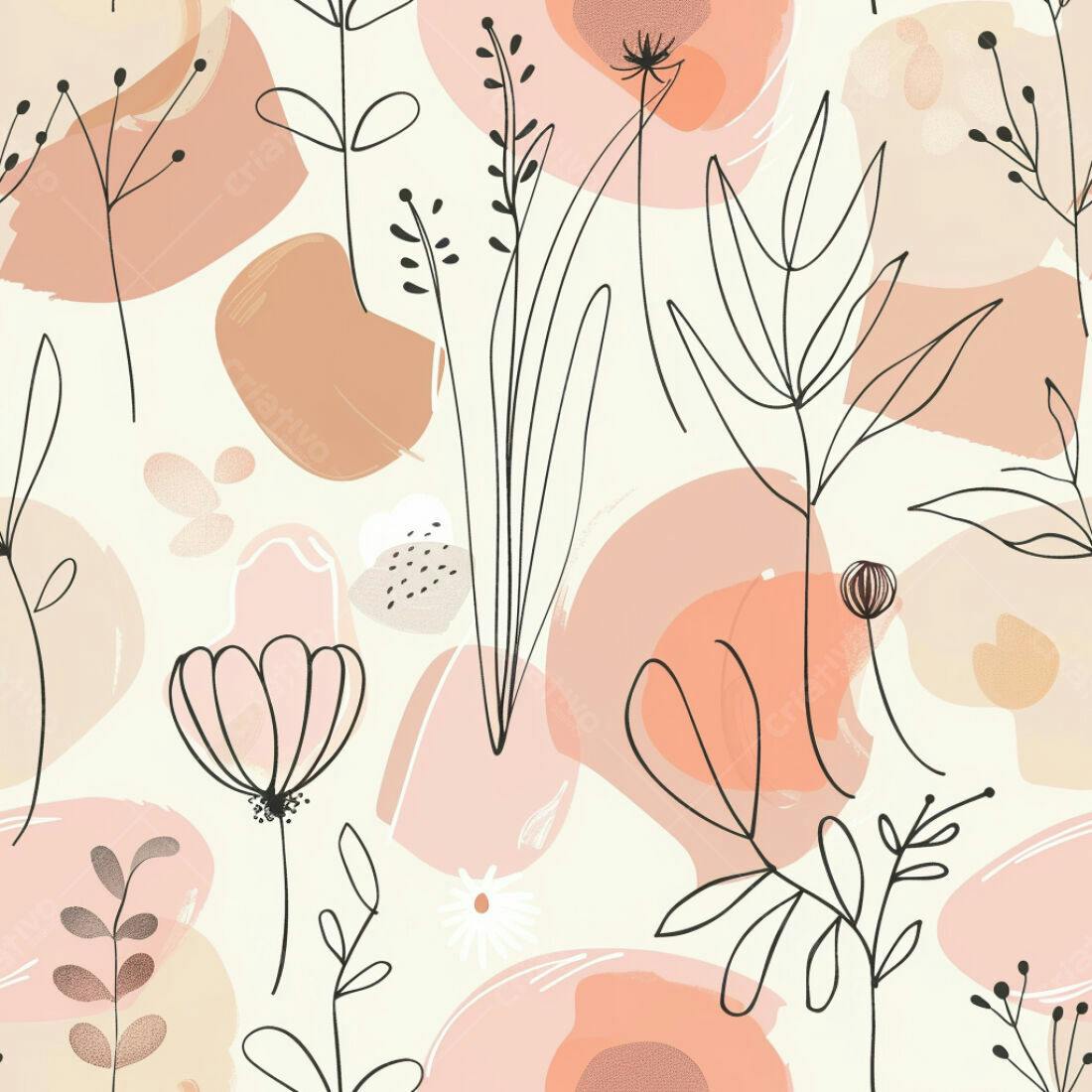 Textura floral minimalista rosa para fundo