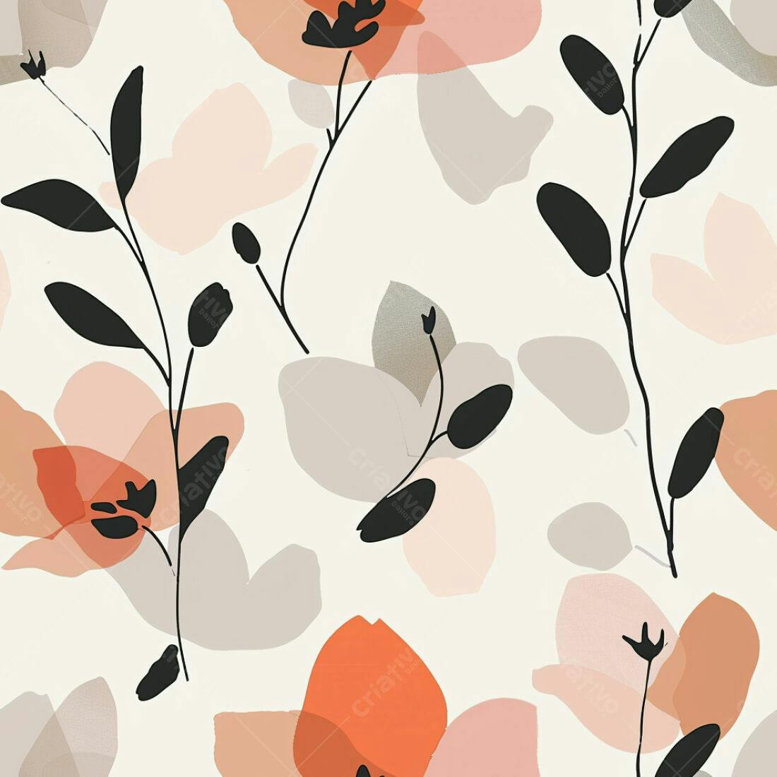 Textura floral abstrata para papel de parede