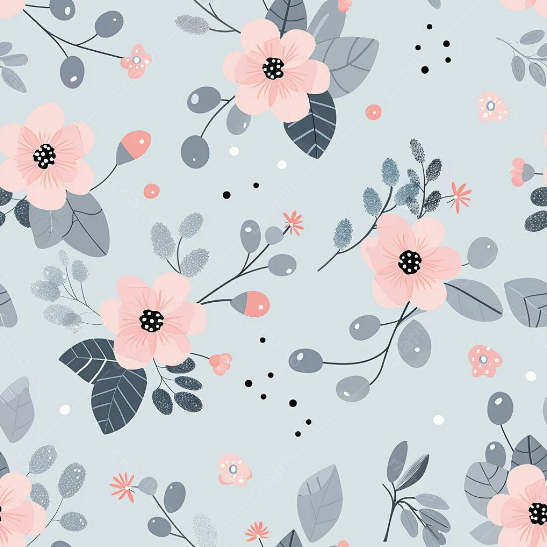 Textura floral romântica para papel de parede