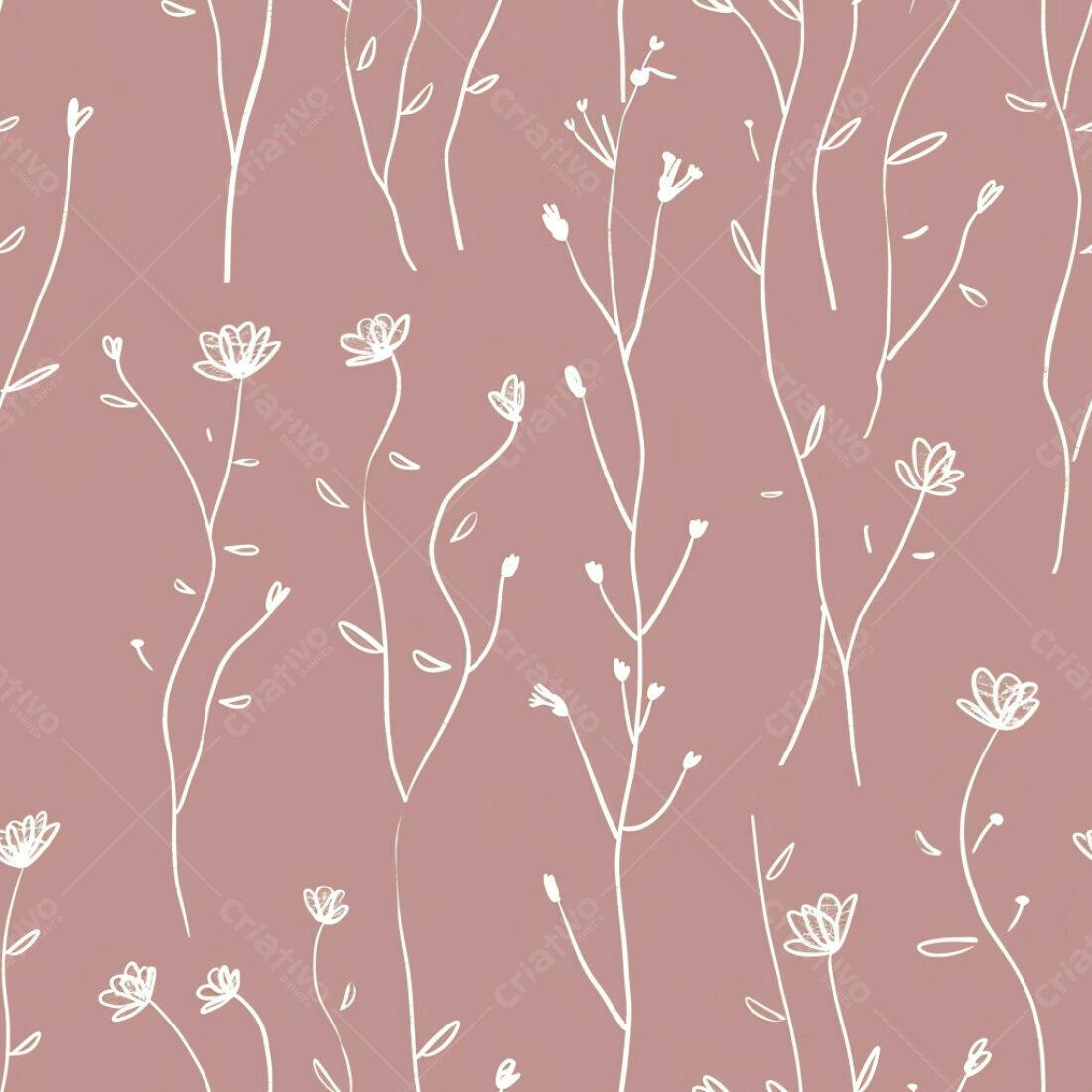 Textura floral minimalista rosa para fundo