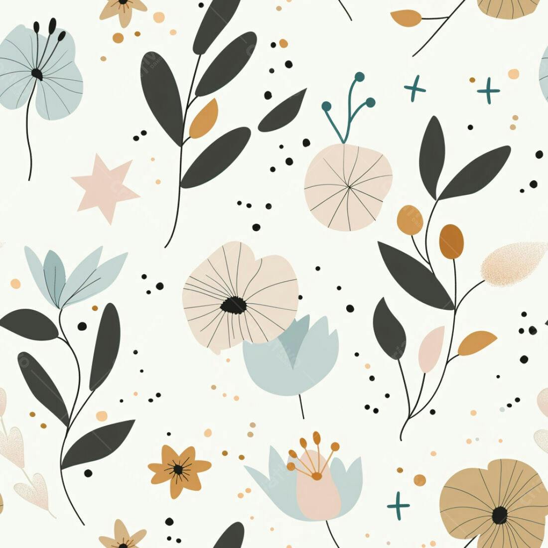 Textura floral minimalista para fundo