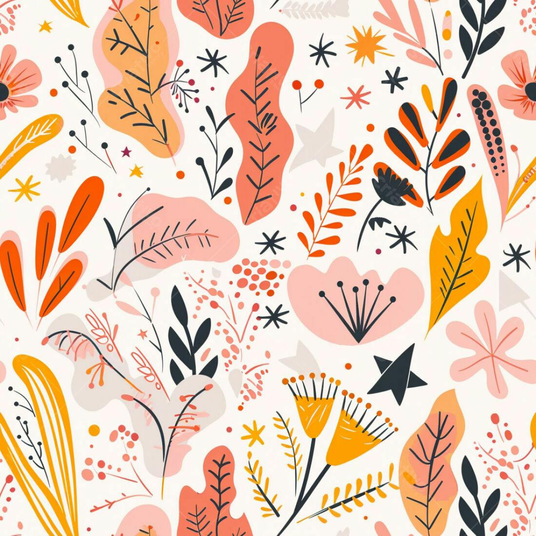 Textura Floral Abstrata para Fundo