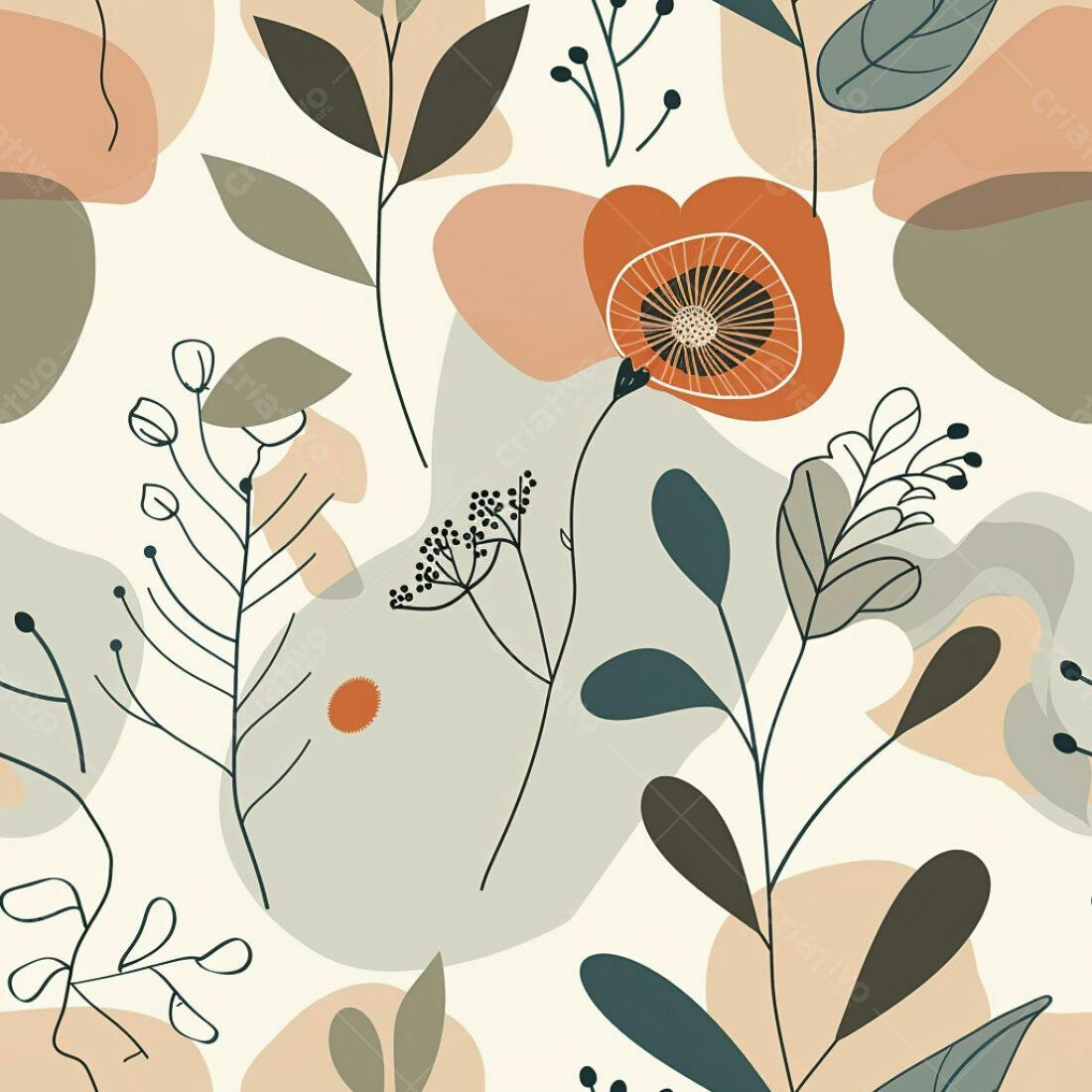 Textura floral minimalista para fundo