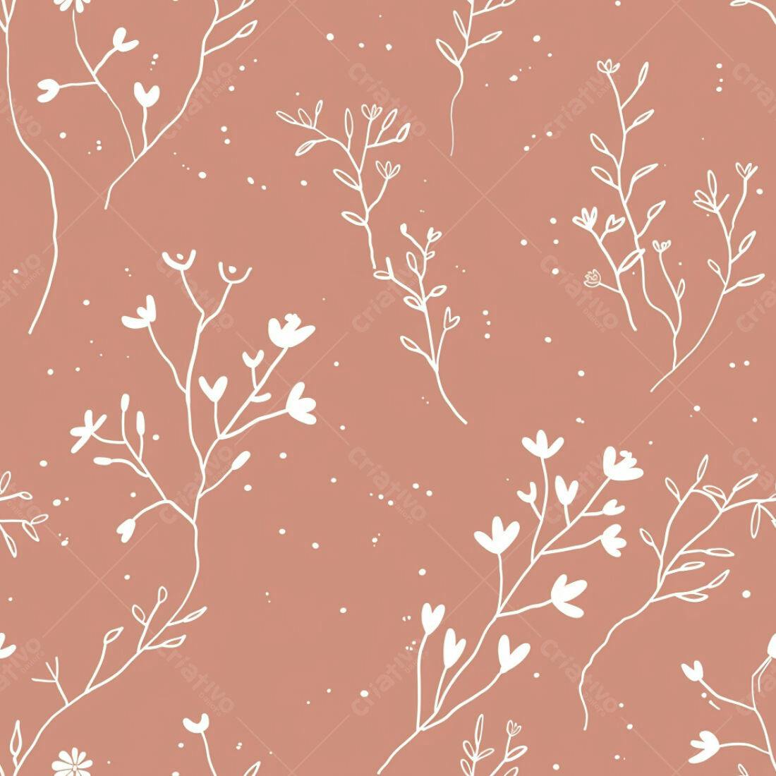 Textura Floral Rosa para Fundo