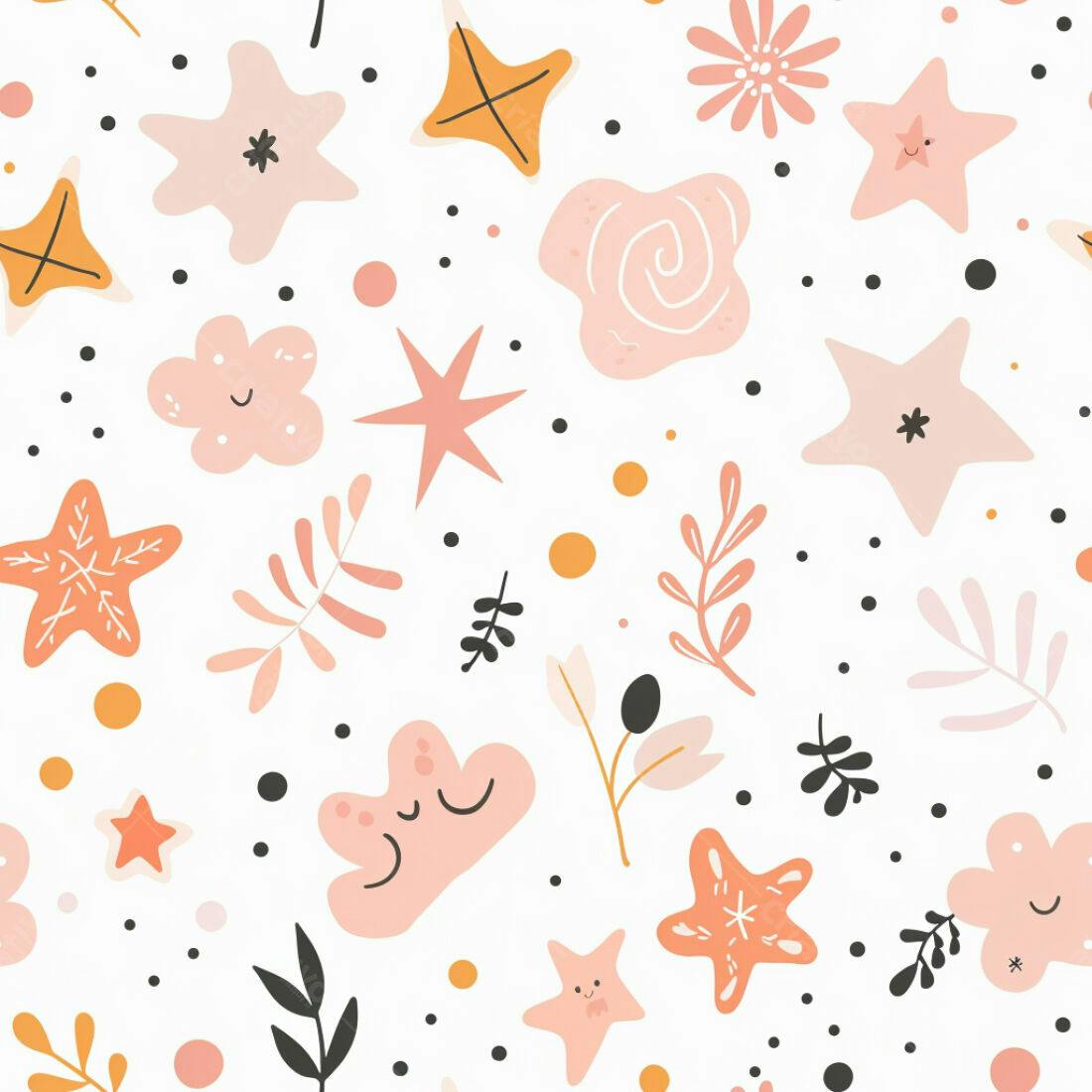 Textura Floral Delicada para Fundo