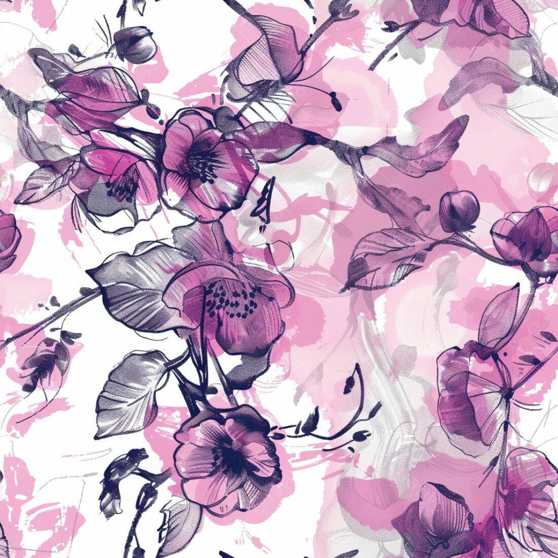 Textura floral romântica para papel de parede