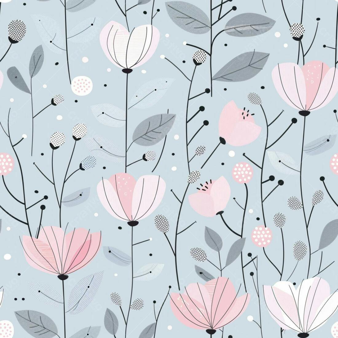 Textura floral romântica para papel de parede