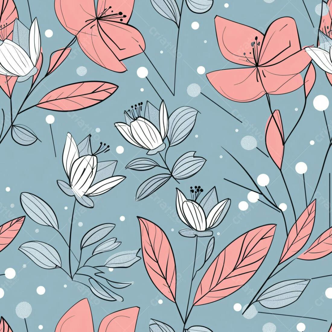 Textura floral romântica para papel de parede
