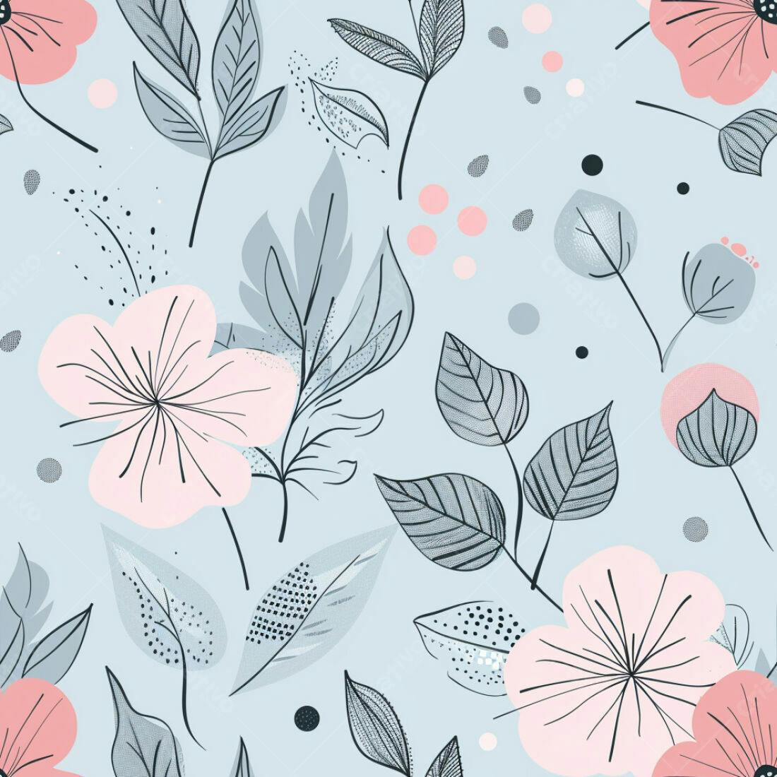 Textura floral romântica para papel de parede