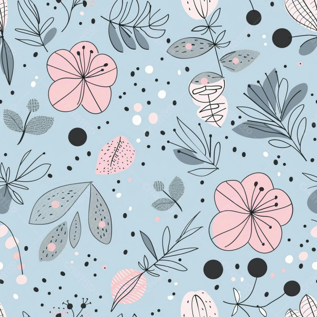 Textura floral romântica para papel de parede