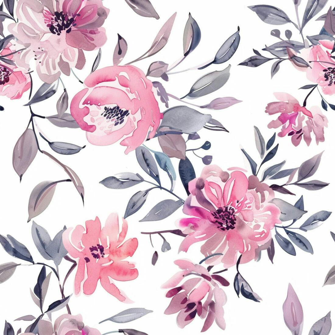 Textura floral romântica para papel de parede