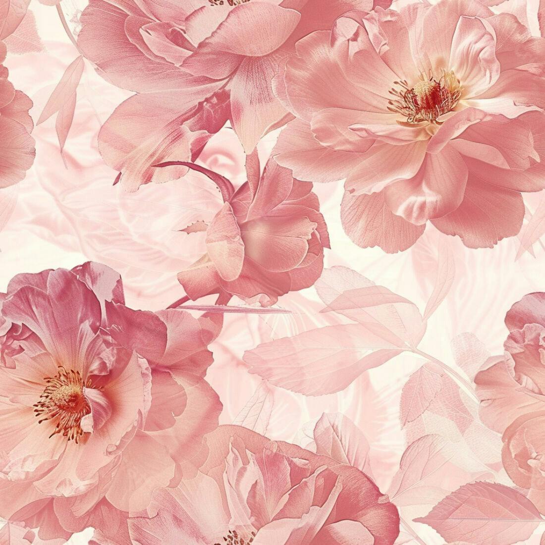 Textura floral rosa para papel de parede