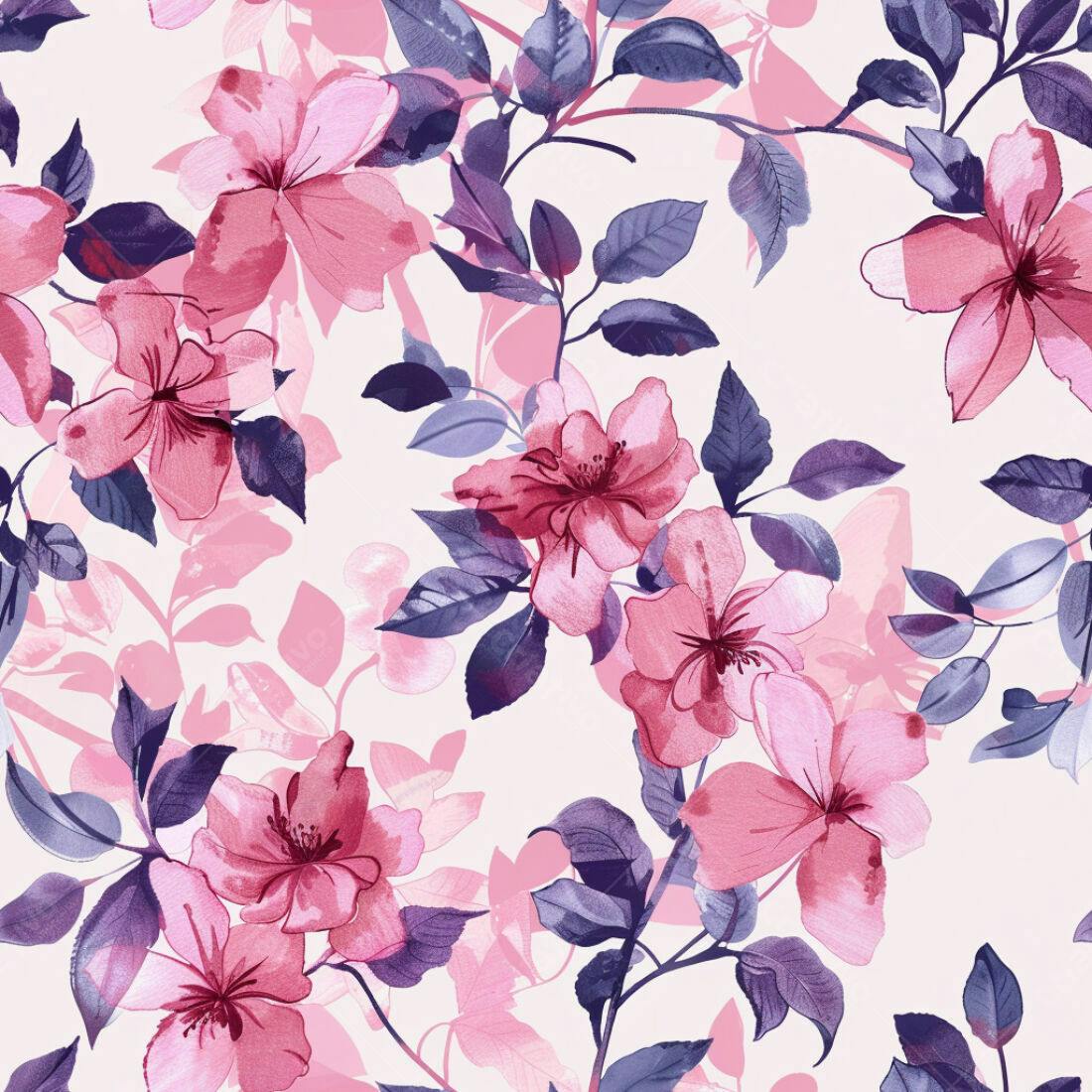 Textura floral romântica para papel de parede