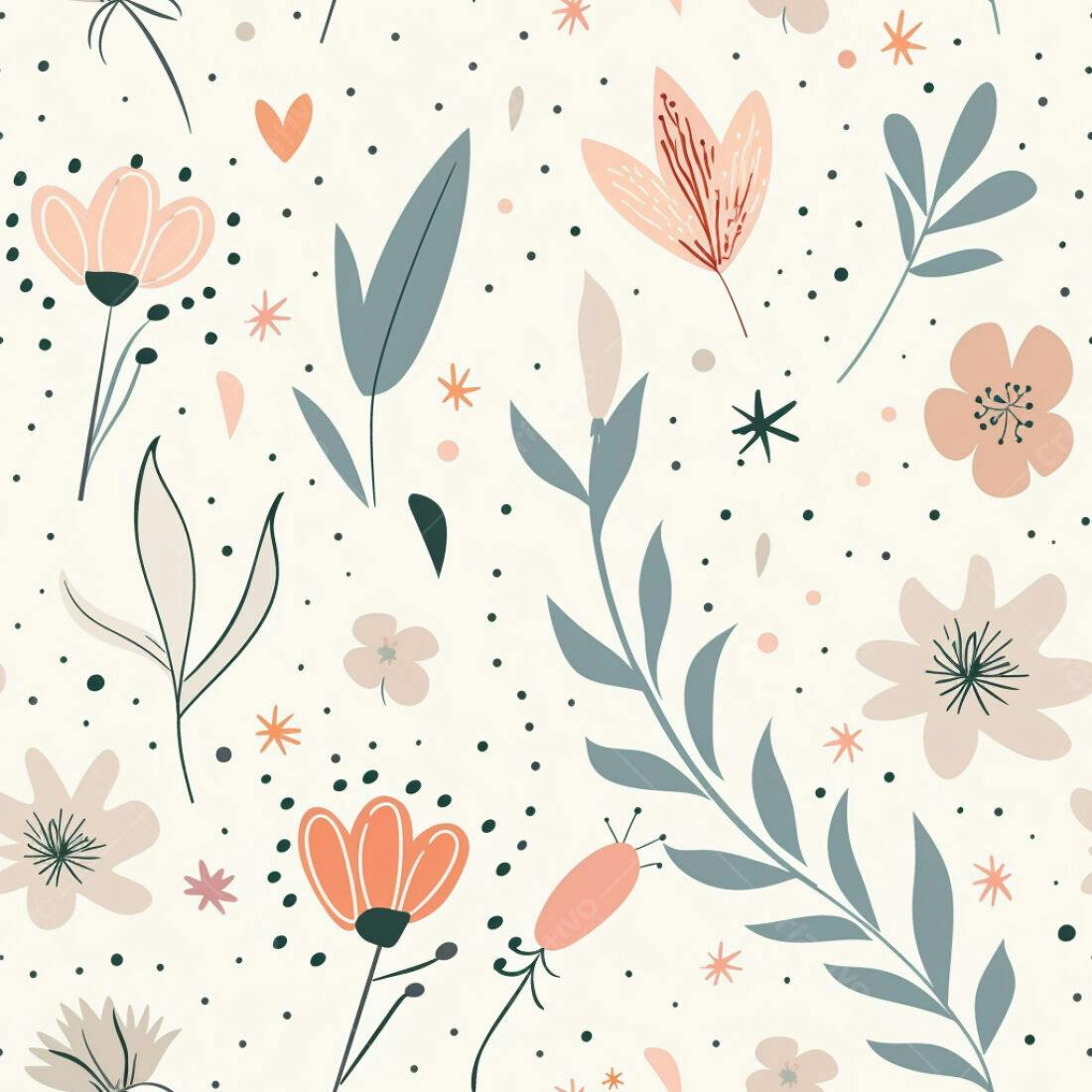 Textura floral romântica para papel de parede