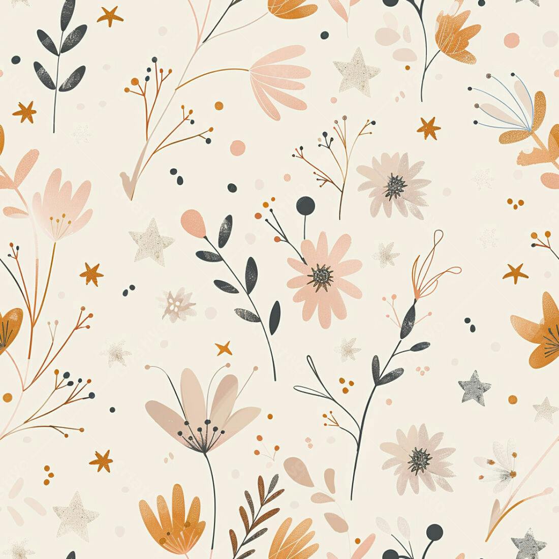 Textura floral romântica para papel de parede