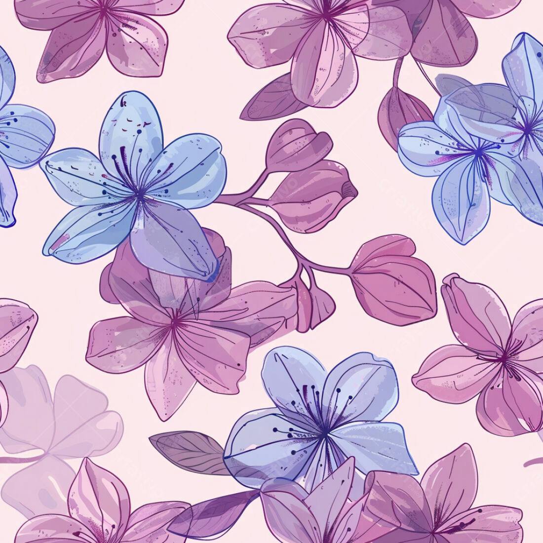 Textura floral romântica para papel de parede