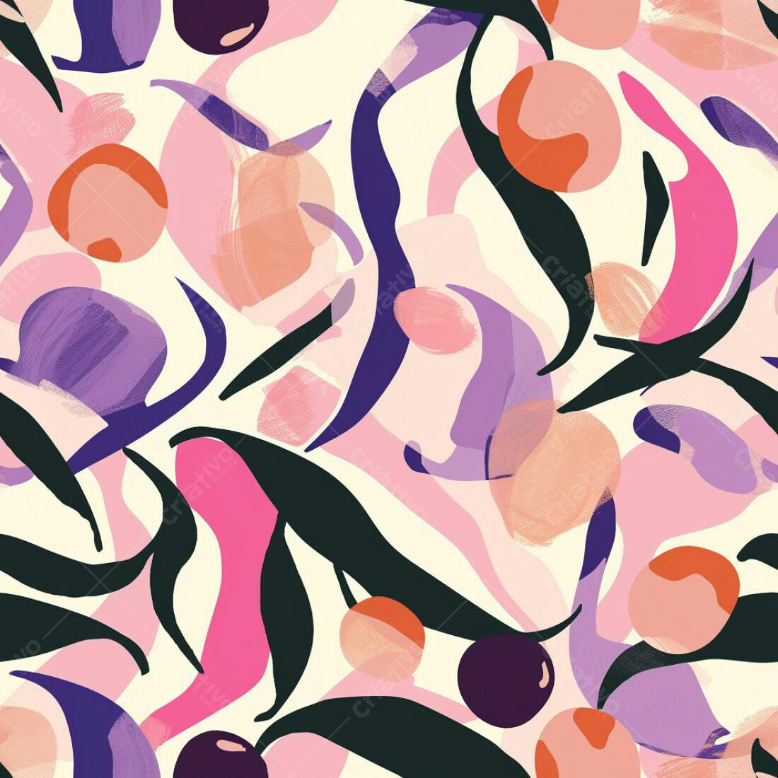 Textura Abstrata Floral para Fundo