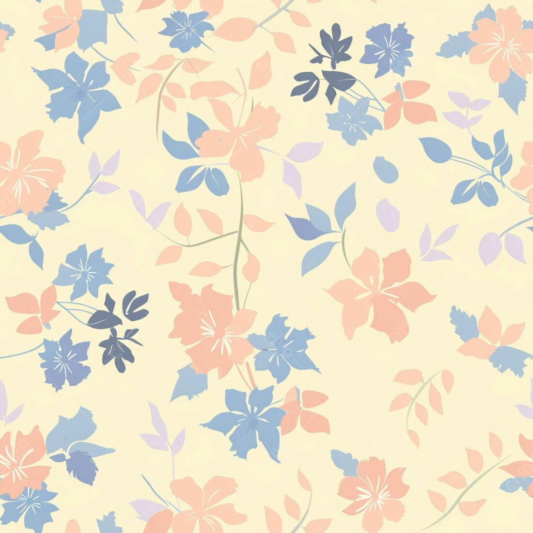 Textura floral suave para fundo pastel