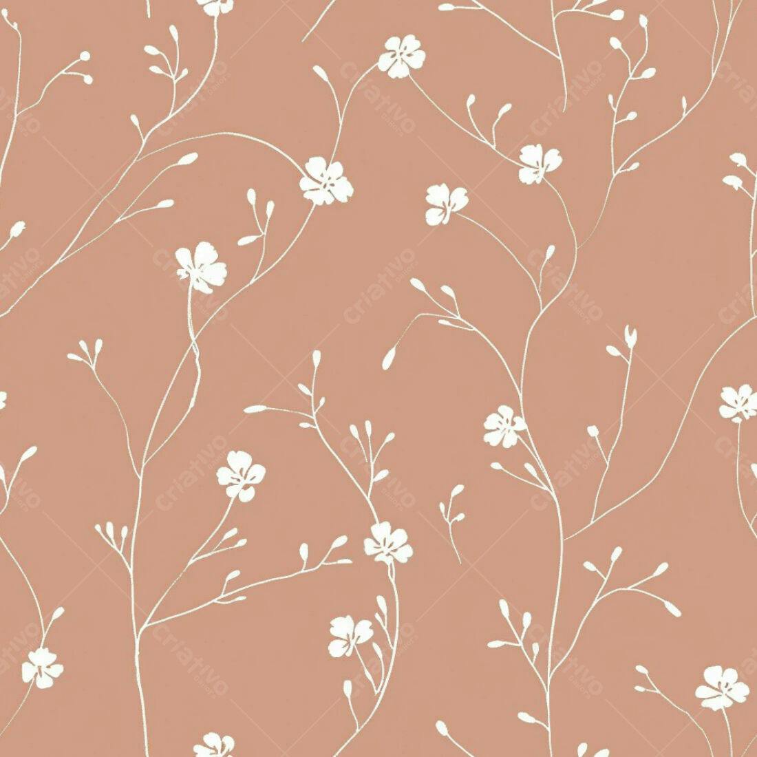 Textura floral pêssego claro para papel de parede