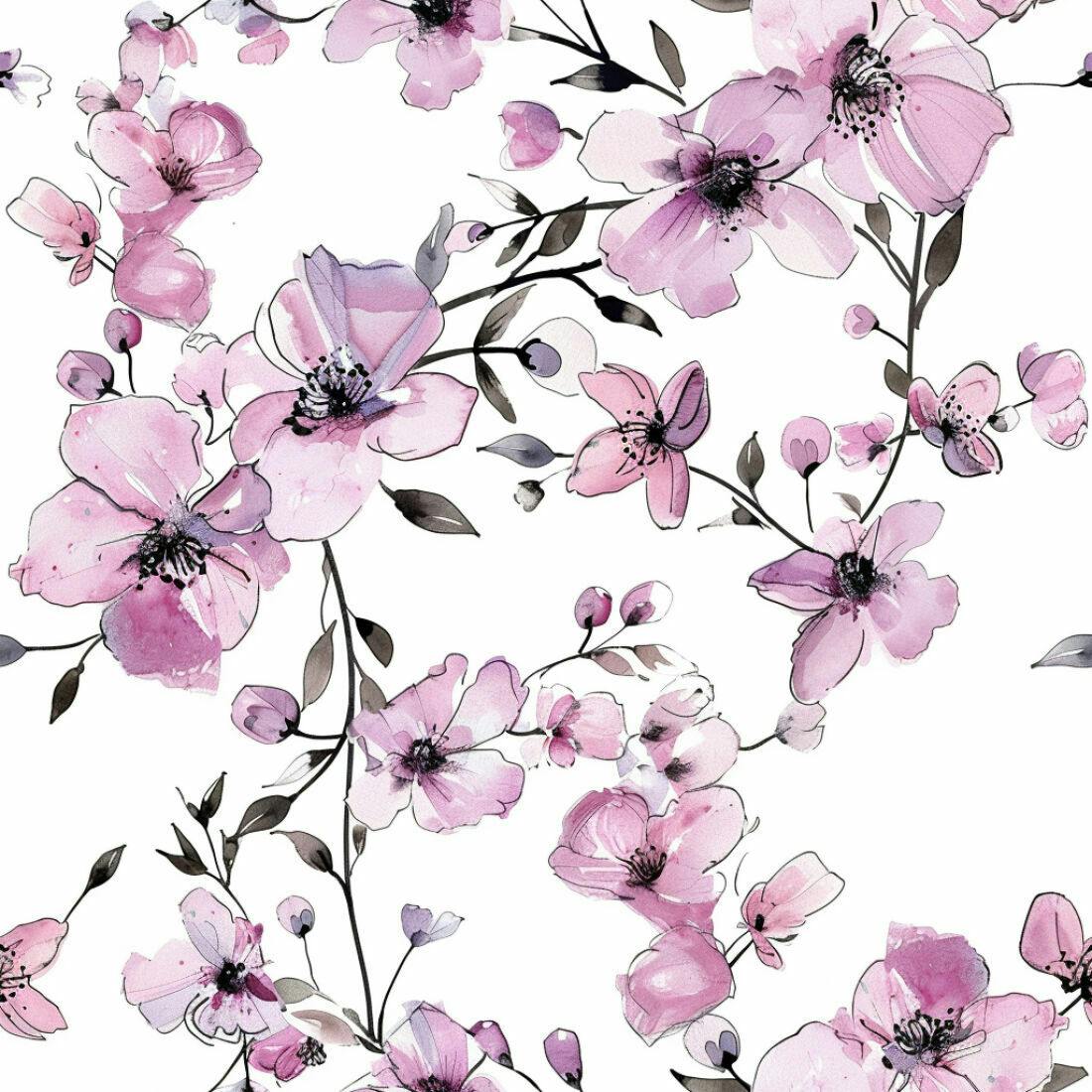 Textura floral romântica para papel de parede
