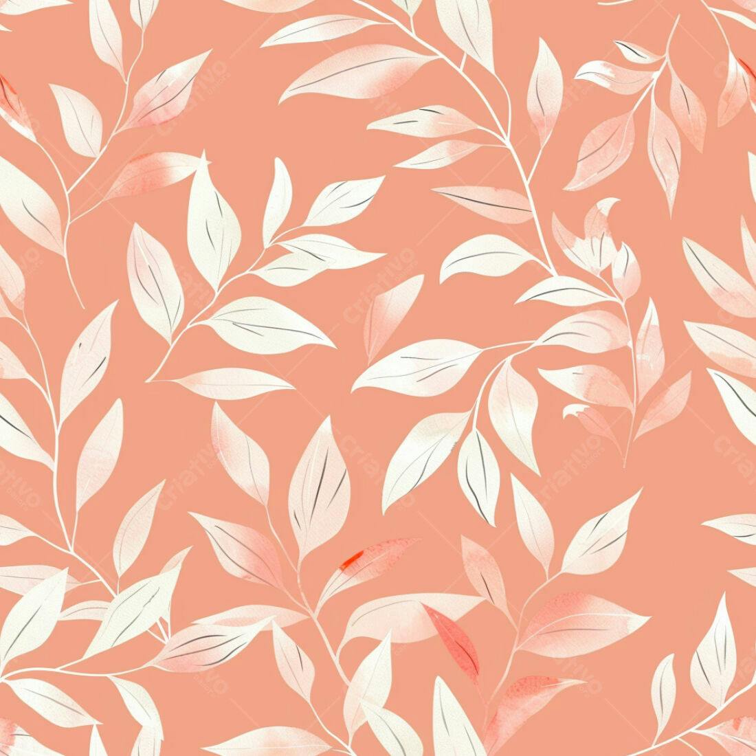 Textura Folhas Rosa Claro para Fundo