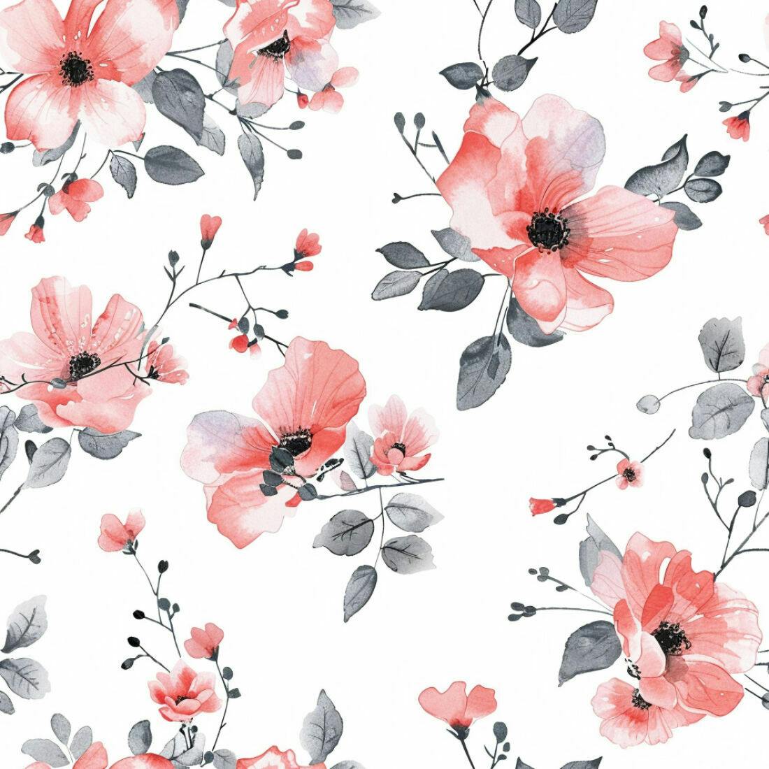 Textura floral romântica para papel de parede